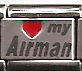 Love my airman - laser 9mm Italian charm - Click Image to Close